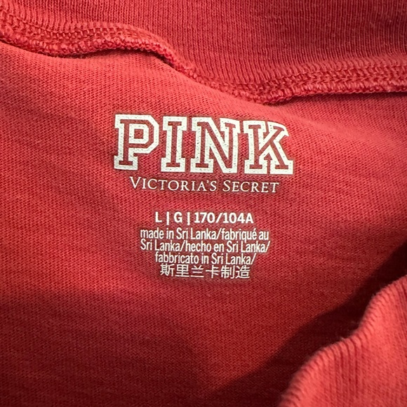 PINK Victoria's Secret Orange Long Sleeve Tee - Picture 2 of 6